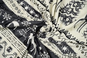 PrzytulneMieszkanie.pl PrzytulneMieszkanie.pl Pościel z mikropluszu WINTER DEER szare Rozmiar pościeli: 2 szt 70 x 90 cm | 200 x 220 cm