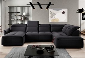 Narożnik MURILLO XL z elektryczną regulacją siedziska Prawostronny w tkaninie VOUGE 18 WERSAL