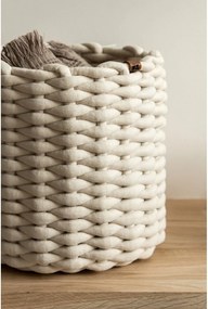 Tekstylny koszyk ø 25x25 cm Peach Skin Round M – Bigso