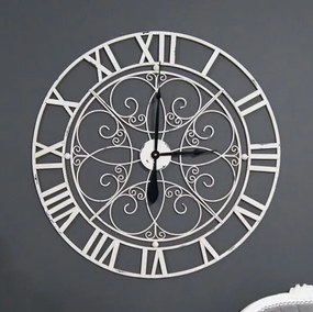 Zegar ścienny w styl rustykalnym, metalowy, średnica 80cm