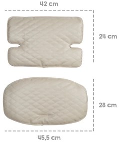 Beżowa wkładka do krzesełka do karmienia Luxe – Roba