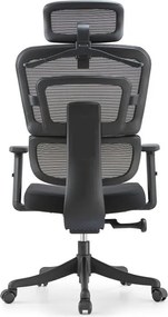 Fotel biurowy siatkowy Multipro do pracy przy komputerze, zgodny z normą BHP