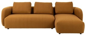 Musztardowy narożnik z materiału bouclé (prawostronny) Imola – Bonami Selection