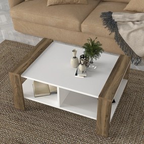 Stolik konferencyjny Erica White Walnut