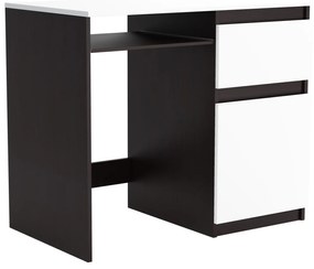 Biurko komputerowe młodzieżowe szkolne 90 cm REMI1 Wenge/Biały