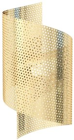 Złoty ażurowy kinkiet metalowy - D144 W4-G06