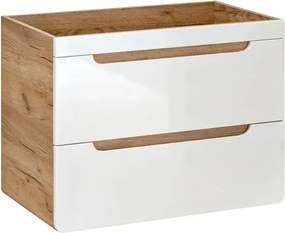 Szafka wisząca pod umywalkę z szufladami z szufladami 60 cm C7-H06