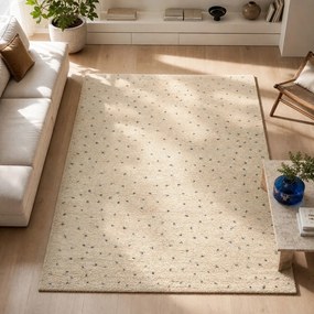 Czarno-kremowy dywan 160x230 cm Dottie Black – Universal