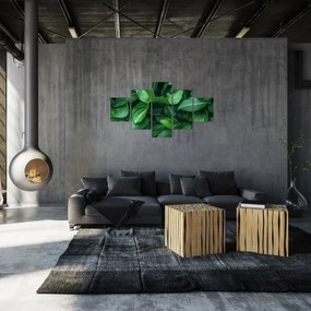 Obraz - Zielone liście (125x70 cm)