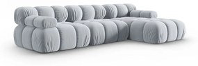 Jasnoniebieska aksamitna sofa 285 cm Bellis – Micadoni Home