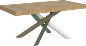 Stół rozkładany 180/284x90 cm Volantis dąb naturalny nogi wielobarwny 4/A