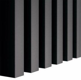 Lamele ścienne 12 szt. czarny mat H1-D10