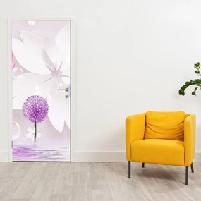 Fototapeta na drzwi - Na rzece kwiatów (95x205cm)