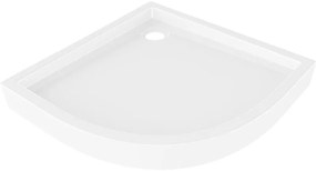 Mexen Flow+ brodzik półokrągły 90 x 90 cm, biały połysk - 46Q109090H