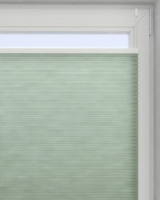 Plisa okienna na wymiar Honeycomb kolor zielony tkanina półprzezroczysta