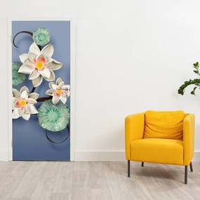 Fototapeta na drzwi - Lilie wodne (95x205cm)