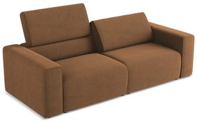 Brązowa sofa modułowa 224 cm Kalea – Makamii