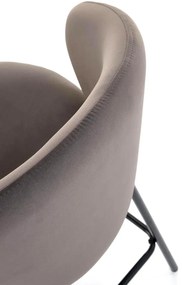 Tapicerowany popielaty hoker A3-Z66