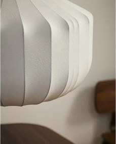 Biała lampa sufitowa z tekstylnym kloszem ø 51 cm Somar – Kave Home