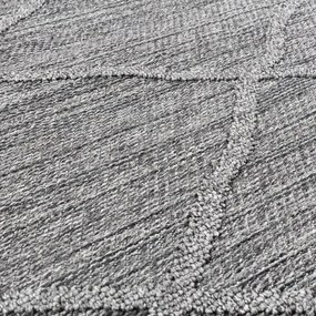 Dywan sznurkowy Patara romby szary 80 cm x 250 cm