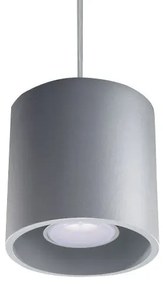 Nowoczesna lampa wisząca E815-Orbil - szary