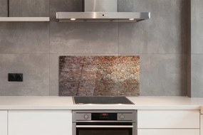 Panel szklany do Kuchni Tradycyjny Mur z Cegieł