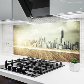 Panel Szklany Potęga Nowojorskich Drapaczy Chmur