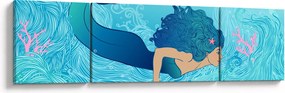 Obraz - Syrenka (170x50 cm)