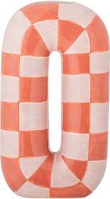 Łososiowy/kremowy ceramiczny ręcznie malowany wazon (wysokość 32 cm) Mae – Bloomingville