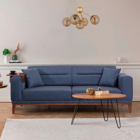 Ciemnoniebieska rozkładana sofa 223 cm Liones – Artie