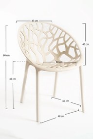 Zestaw 4 Krzese Nido