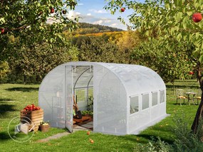 TOOLPORT 3x4m Tunel foliowy, plandeka PE, biały - (8996)