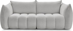 Jasnoszara sofa z materiału bouclé 234 cm Azra – Bobochic Paris