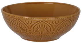 Ceramiczna miska ze żłobionym wzorem, 1060 ml