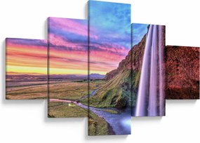 Obraz - Wodospad Seljalandsfoss (125x70 cm)