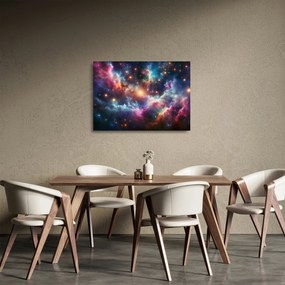 Obraz na szkle - Ciemny kosmos (70x50 cm)