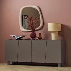 Brązowa komoda z litego drewna sosnowego 200x85x45 cm Root – WOOOD