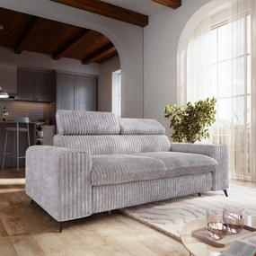 Masseno Sofa BENETE z funkcją spania - Jasnoszary - TILIA 86