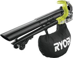 RYOBI 2-w-1 Bezszczotkowy Dmuchawa-Odkurzacz-Rozdrabniacz 18V, 201 km/h, Rozdrabnianie 10:1, Worek 45L, Turbo Boost