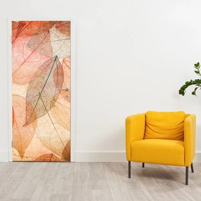 Fototapeta na drzwi - Malowane jesienne liście (95x205cm)