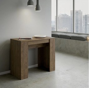 Konsola rozkładana 90x48/308 cm Basic Orzech