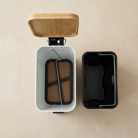 Wąski kosz łazienkowy VEDA, 5 l