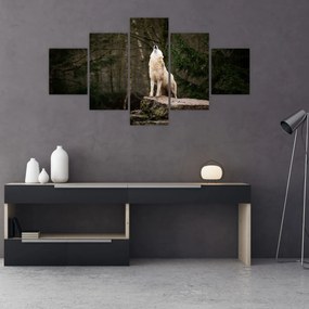 Obraz - Wycie wilka (125x70 cm)