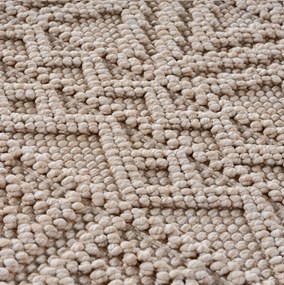 Dywan nowoczesny Helix 3D boho beżowy 140 cm x 200 cm