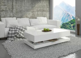 Stolik kawowy Tora 120x60 cm, kolor biały połysk