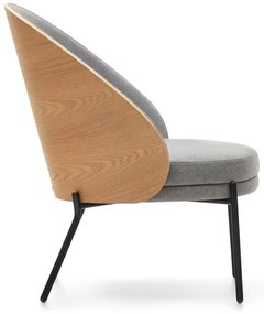 Szary fotel Eamy – Kave Home