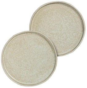 Beżowe kamienne talerze zestaw 2 szt. ø 20 cm Sand Grain – Mette Ditmer Denmark