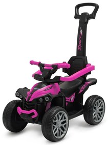 Baby Mix Odpychacz dla dzieci z prowadnicą Mega Prime EVA, różowy