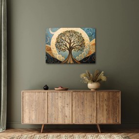 Obraz – Drzewo życia i spirale (70x50 cm)