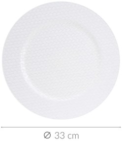 Talerz świąteczny z plecionką, Ø 33 cm